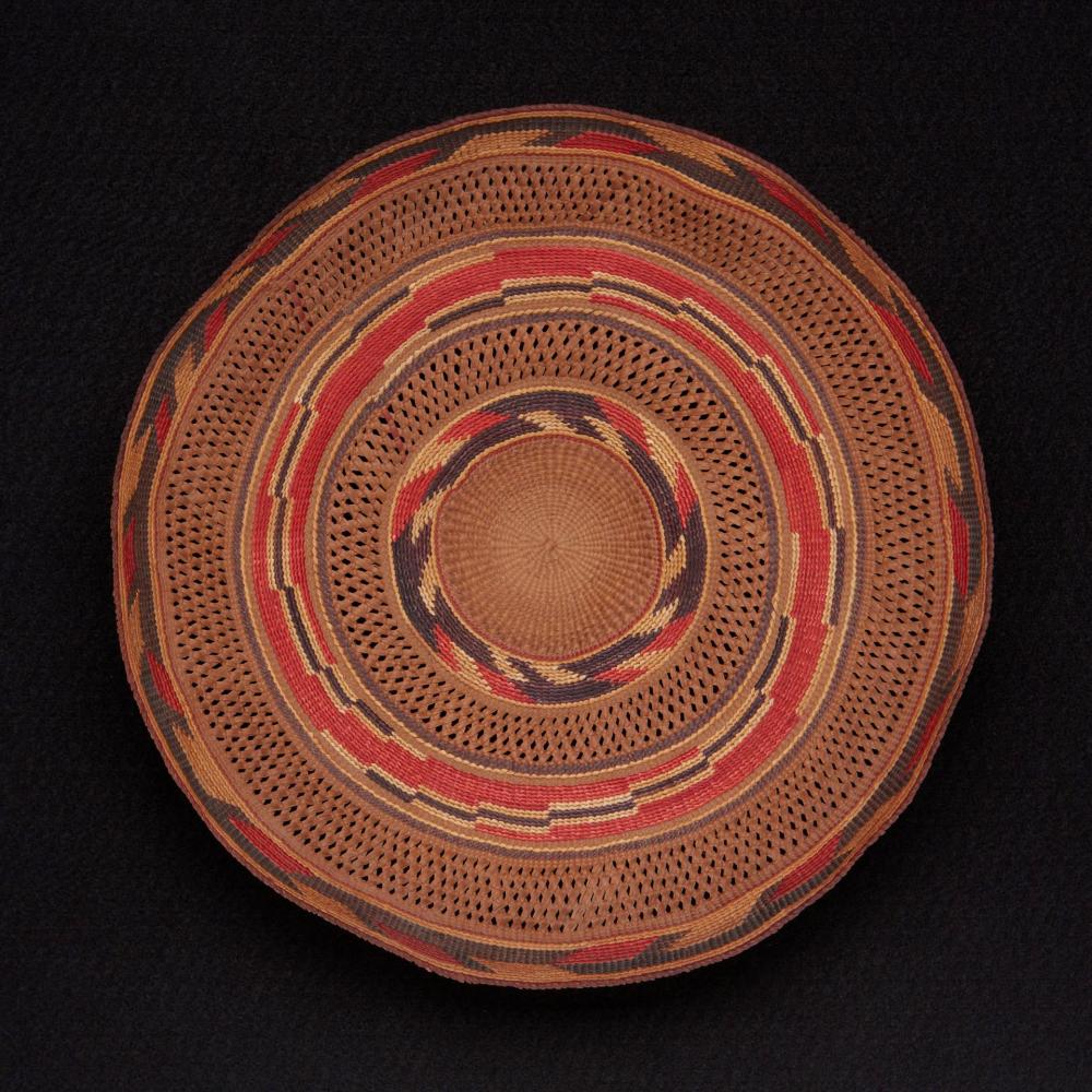 Polychrome Tlingit basket, Northwest Coast, est. $1,000-$1,500