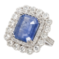 Ceylon sapphire, diamond and 18K white gold ring, est. $4,000-$6,000