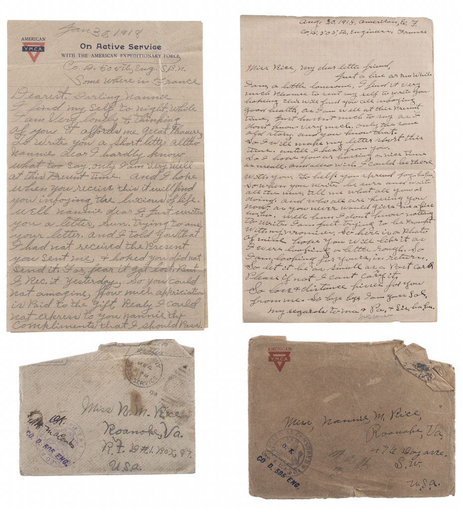 Manuscript archive of an African American family from Roanoke, Va., est. $8,000-$10,000