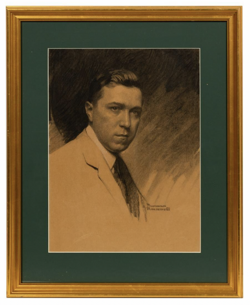 Portrait of Robert Woodruff by Norman Rockwell, est. $20,000-$40,000