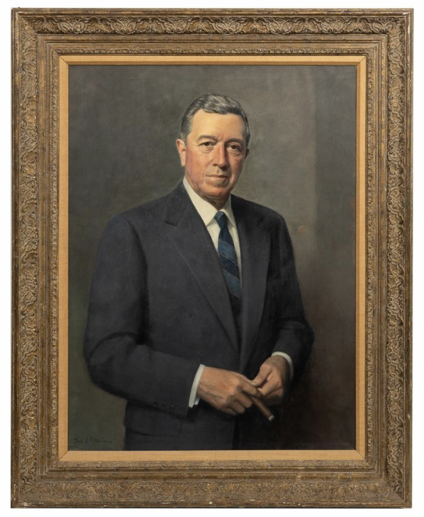 Portrait of Robert Woodruff by Thomas Stephens, est. $10,000-$20,000