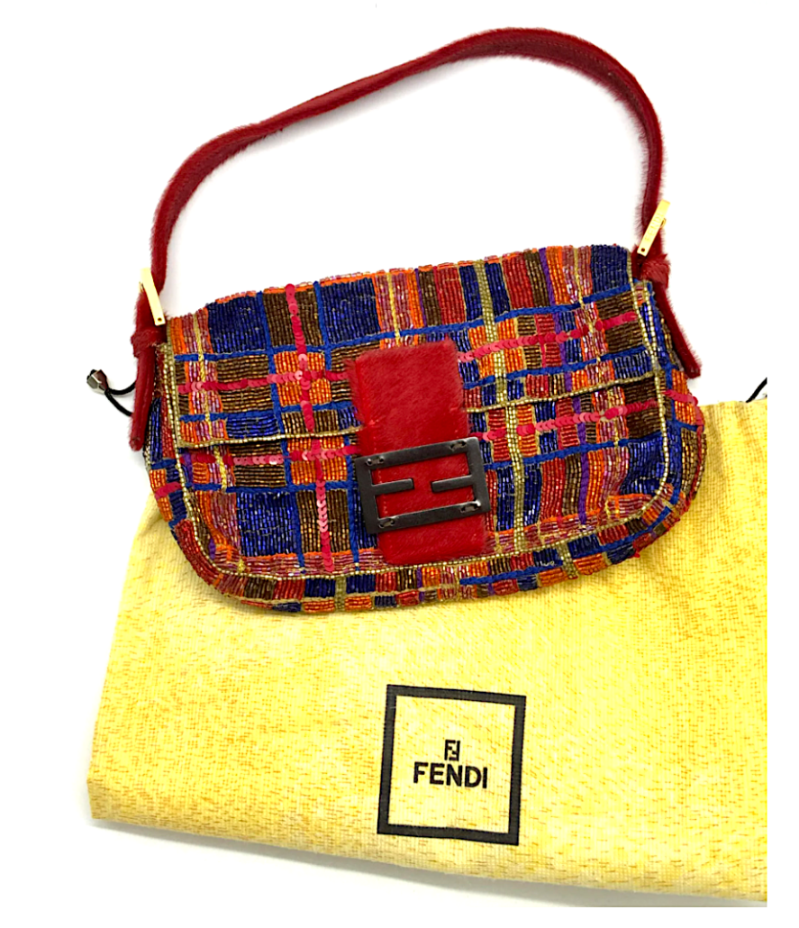 Limited edition Fendi beaded silk purse, est. $200-$800