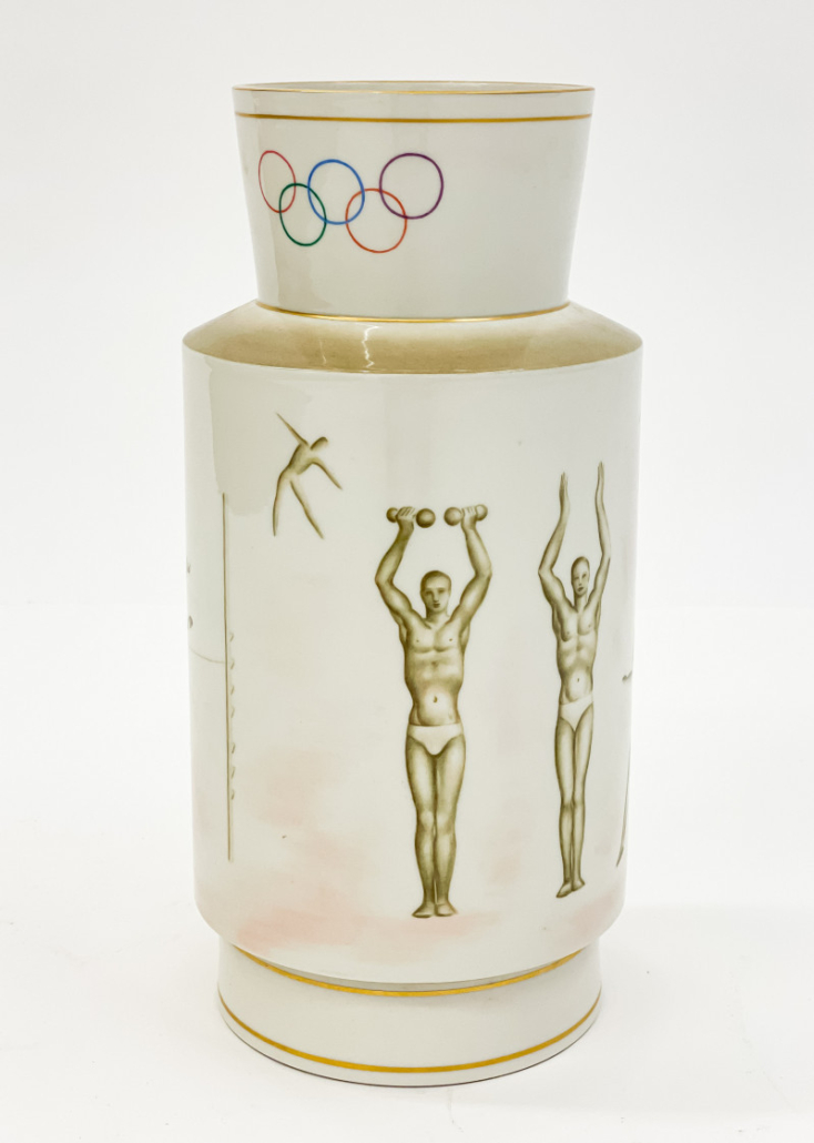 Gaston Goor for Sevres, Athletisme vase with Olympic motifs, est. $8,000-$12,000