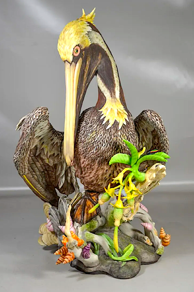 A Brown Pelican figurine realized $2,700 plus the buyer’s premium in January 2017 at William Bunch Auctions & Appraisals. Image courtesy of William Bunch Auctions & Appraisals and LiveAuctioneers.