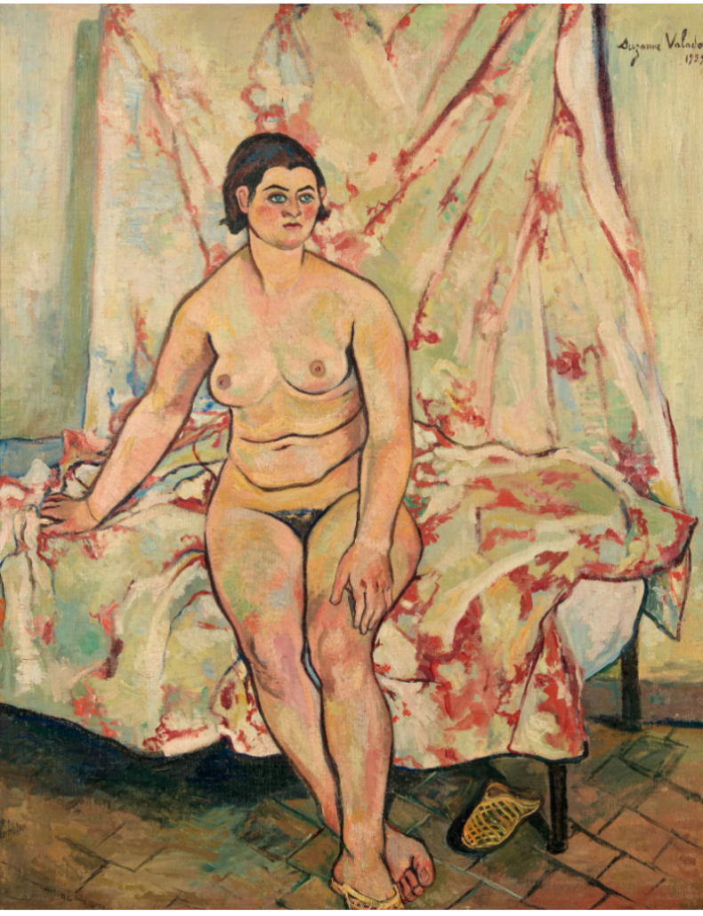 Few female artists have painted nudes, but chief among them was French painter Suzanne Valadon, whose 1929 canvas ‘Nu assis sur le bord d’un lit’ realized $30,000 plus the buyer’s premium in May 2020. Image courtesy of Hindman and LiveAuctioneers.