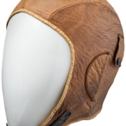 A leather helmet that Amelia Earhart wore on a flight across the Atlantic in 1928 and later lost in a crowd of fans in Cleveland sold at auction on February 28 for $825,000. Image courtesy of Heritage Auctions.