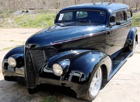 1939 Chevy street rod ready for action at Stevens, April 9