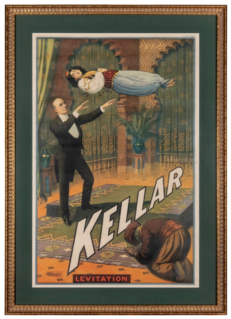 1904 poster titled Kellar. Levitation, est. $10,000-$20,000