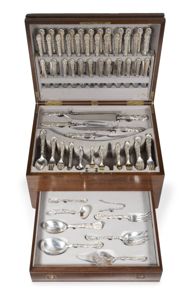 Gorham Versailles pattern sterling silver flatware, 245 pieces in all, est. $10,000-$20,000