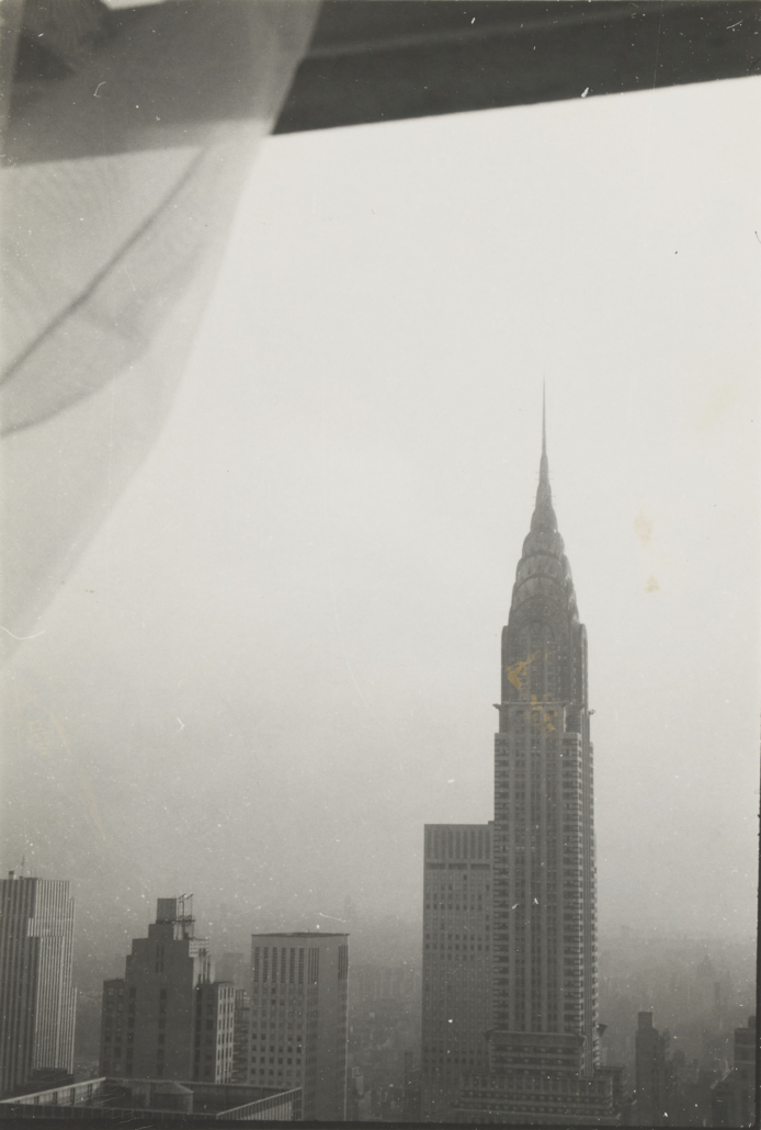 Georgia O'Keeffe, ‘Chrysler Building from the Window of the Waldorf Astoria, New York,’ c. 1960, gelatin silver print, Georgia O’Keeffe Museum, Santa Fe. © Georgia O’Keeffe Museum 