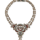 Matl sterling silver and gem-set necklace, $5,312