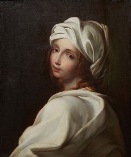 Unsigned oil on canvas after Guido Reni, titled ‘Portrait of Beatrice Cenci,’ est. $1,000-$2,000