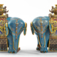 Pair of Chinese cloisonne elephants, est. $3,000-$5,000