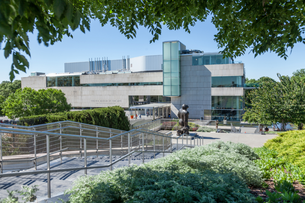 The Virginia Museum of Fine Arts, photographed in May 2017 from an angle that shows the E Claiborne and Lora Robins Sculpture Gardens. On March 15, the museum announced it had received a gift of $60 million from James W. McGlothlin and Frances Gibson McGlothlin. Image courtesy of Wikimedia Commons, photo credit: Virginia Museum of Fine Arts. Shared under the Creative Commons Attribution ShareAlike 4.0 International license.