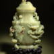 Carved yellow jade covered vase, est. $15,000-$25,000