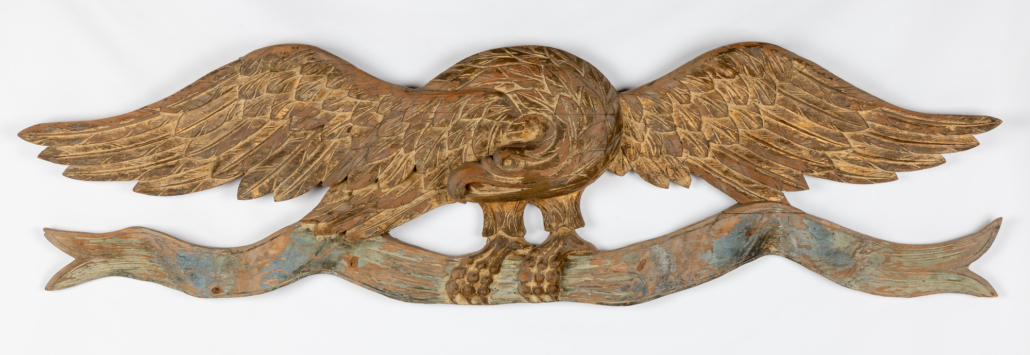 American carved and painted eagle, est. $7,000-$10,000
