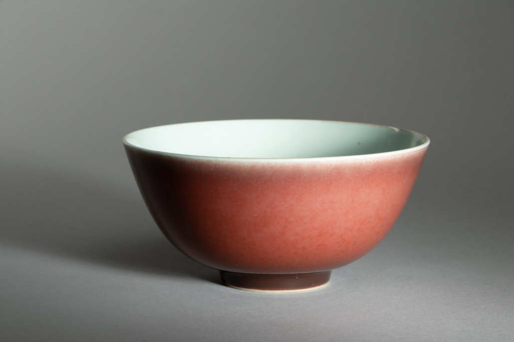 Chinese copper red glazed porcelain bowl, est. $8,000-$12,000