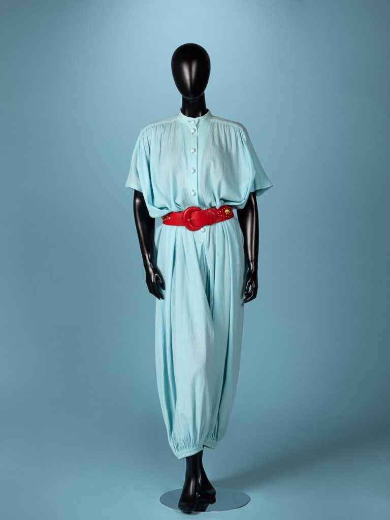 Givenchy haute couture maternity jumpsuit, circa 1984, est. $500-$700