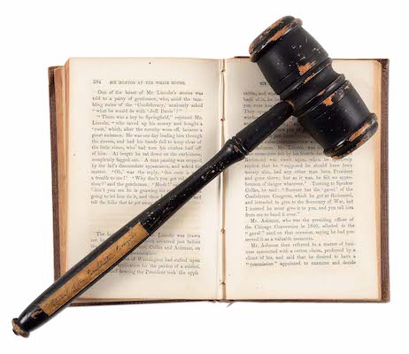 Witness to history: Confederate gavel Lincoln discussed on night of assassination