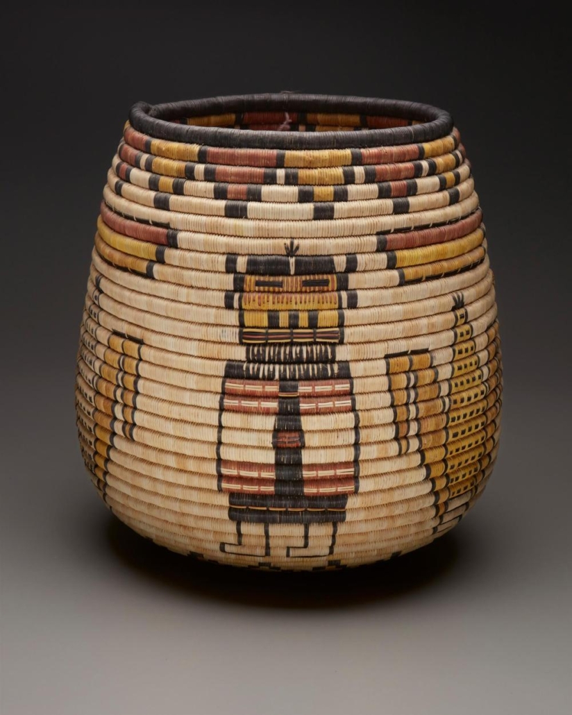 Large Polychrome Hopi basket, $3,437 