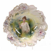 Only known example of an R.S. Prussia Spring Season bowl in the Carnation mold, $24,000