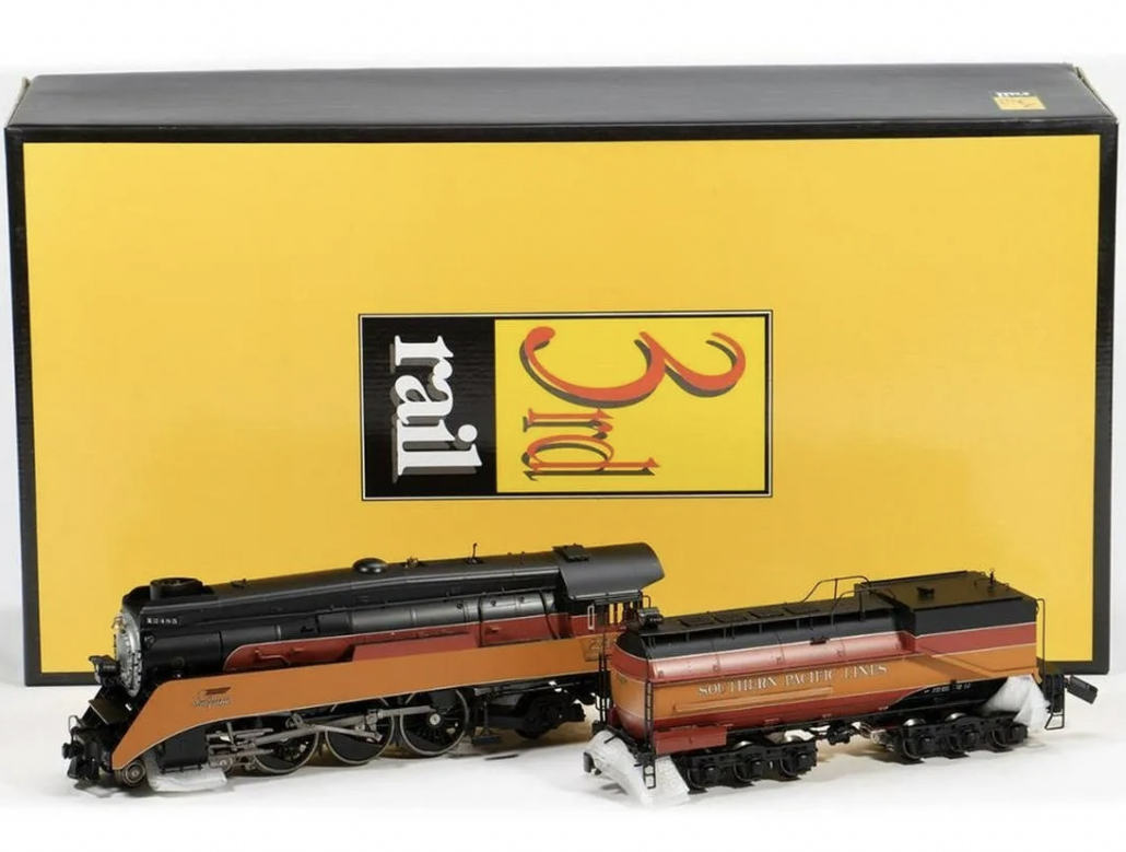 3rd Rail Brass O Scale Southern Pacific P10 4-6-2 Pacific #2485 in daylight colors, est. $500-$700