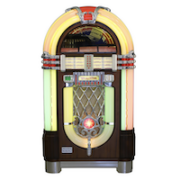 Replica of the iconic 1946 Wurlitzer Model 1015 jukebox, made in Germany around 1990, est. CA$4,000-$6,000