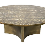 Bronze coffee table by Philip and Kelvin LaVerne, titled Eternal Forest, $27,060