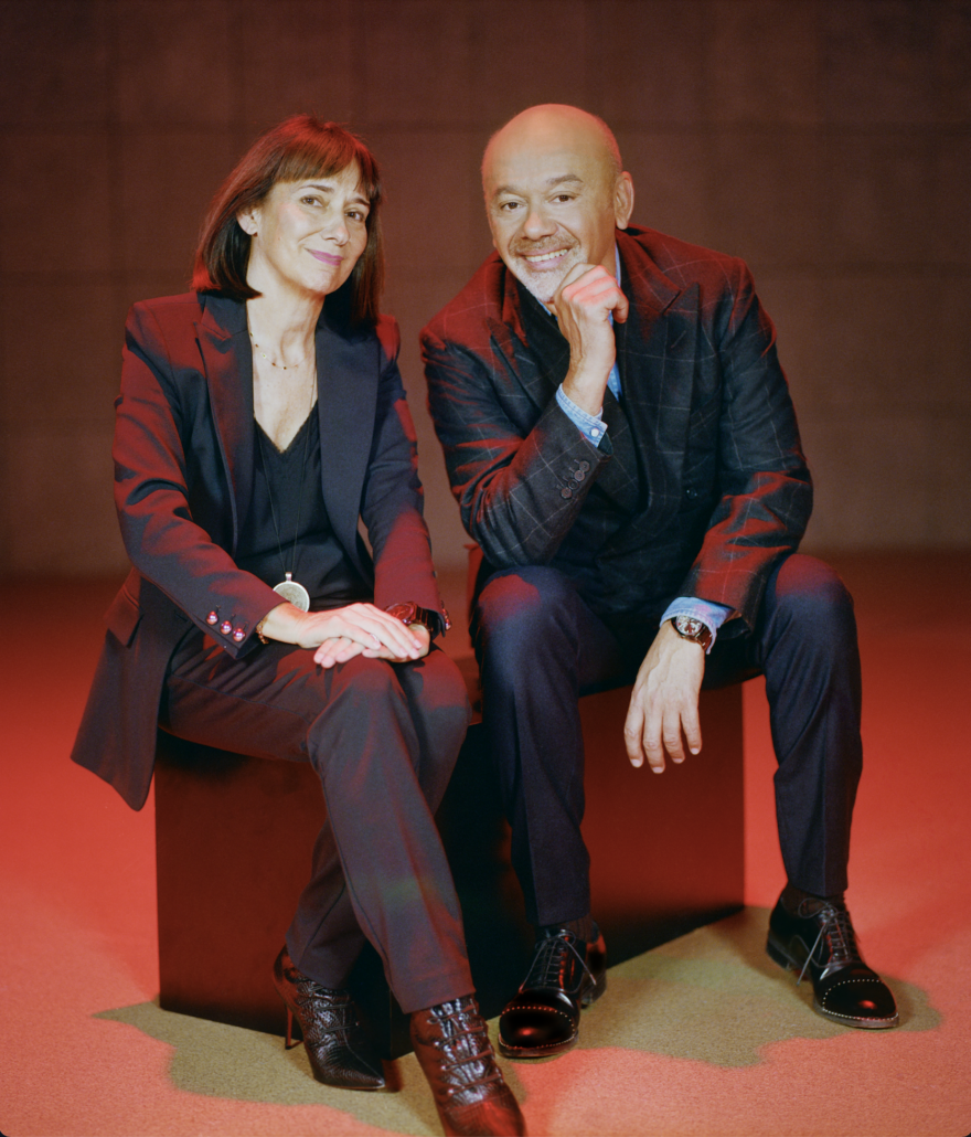 Sylvie Biancheri and Christian Louboutin, © Courtesy of Jean Vincent Simonet for Christian Louboutin