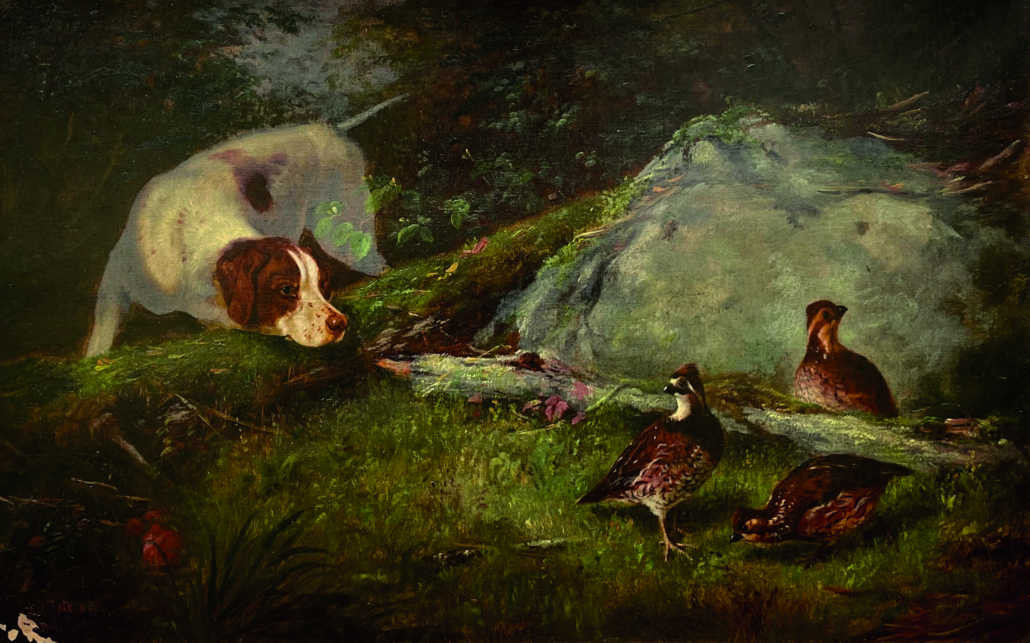 Arthur Fitzwilliam Tait, ‘Dog with Three Quail,’ $90,000