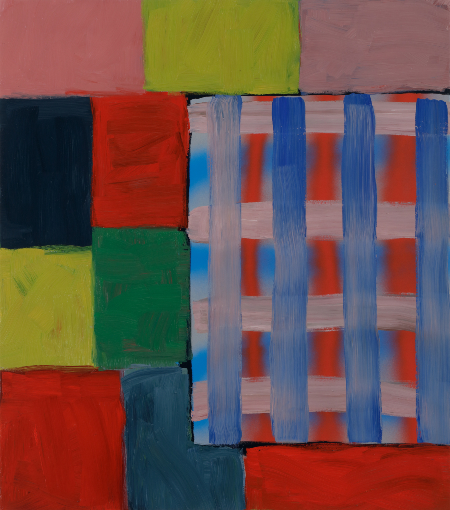  ‘Untitled (Window),’ 2017, by Sean Scully. Oil on aluminum, 40 by 35in. Collection of the artist. Image courtesy of the artist. Photographer: Elisabeth Bernstein; © Sean Scully.