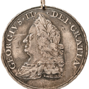 1757 silver Treaty of Easton aka Duffield Indian Peace Medal, the first peace medal issued in America, est. $60,000-$80,000