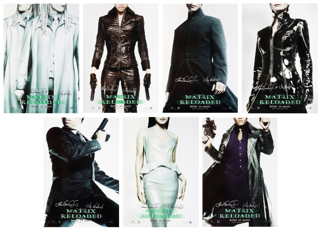 Group of 33 Matrix Reloaded character posters, est. $800-$1,200