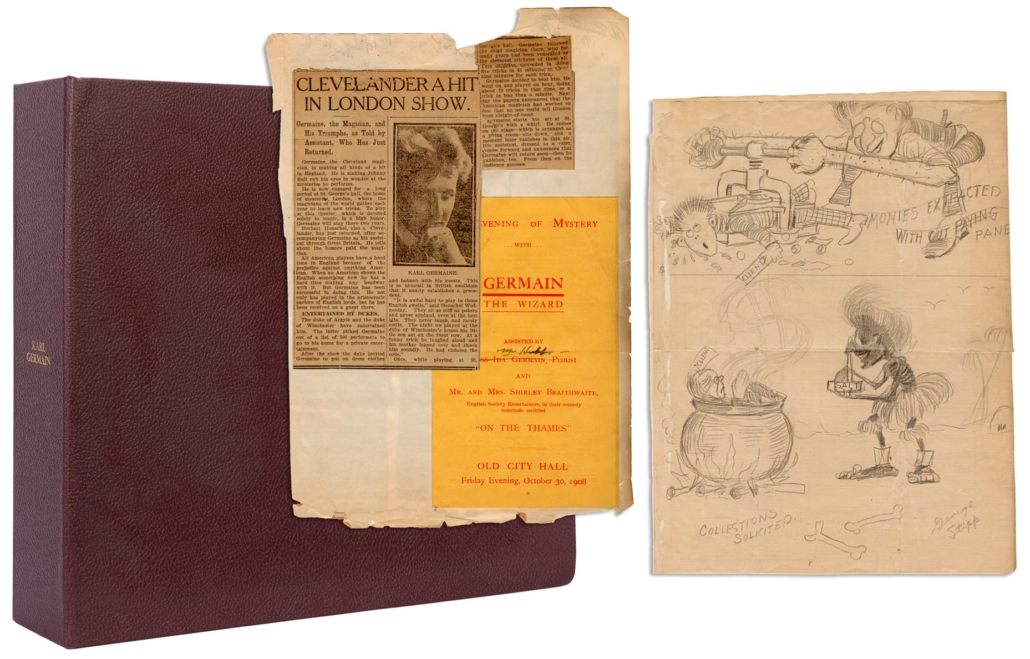 Karl Germain's early Germain magic scrapbook, $18,000