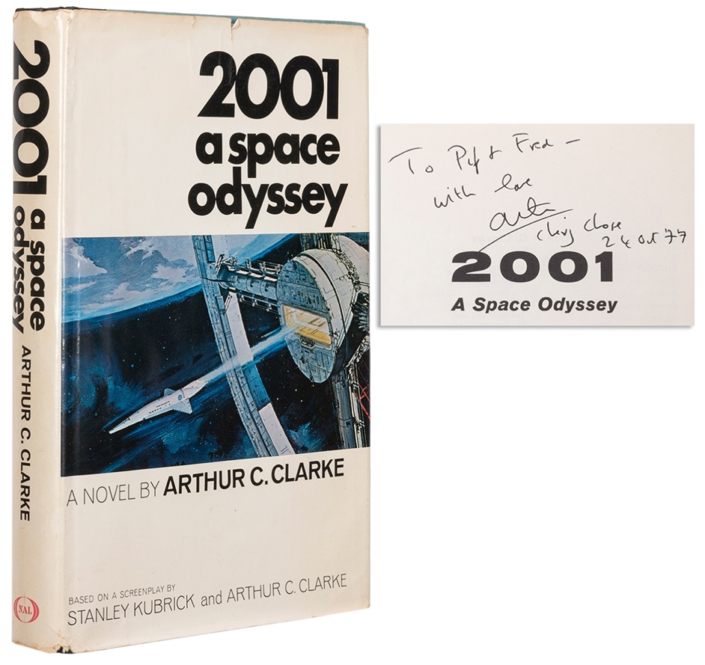 Inscribed first edition of 2001: A Space Odyssey, est. $3,000-$5,000