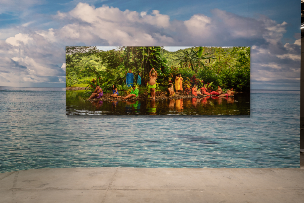 Third gender artist Yuki Kihara represents New Zealand with ‘Paradise Camp,’ an installation about the Fa’afafine of Samoa, a group of people who do not accept the genders they were assigned at birth. Photo credit Andrea Avezzu. Courtesy of the Venice Biennale