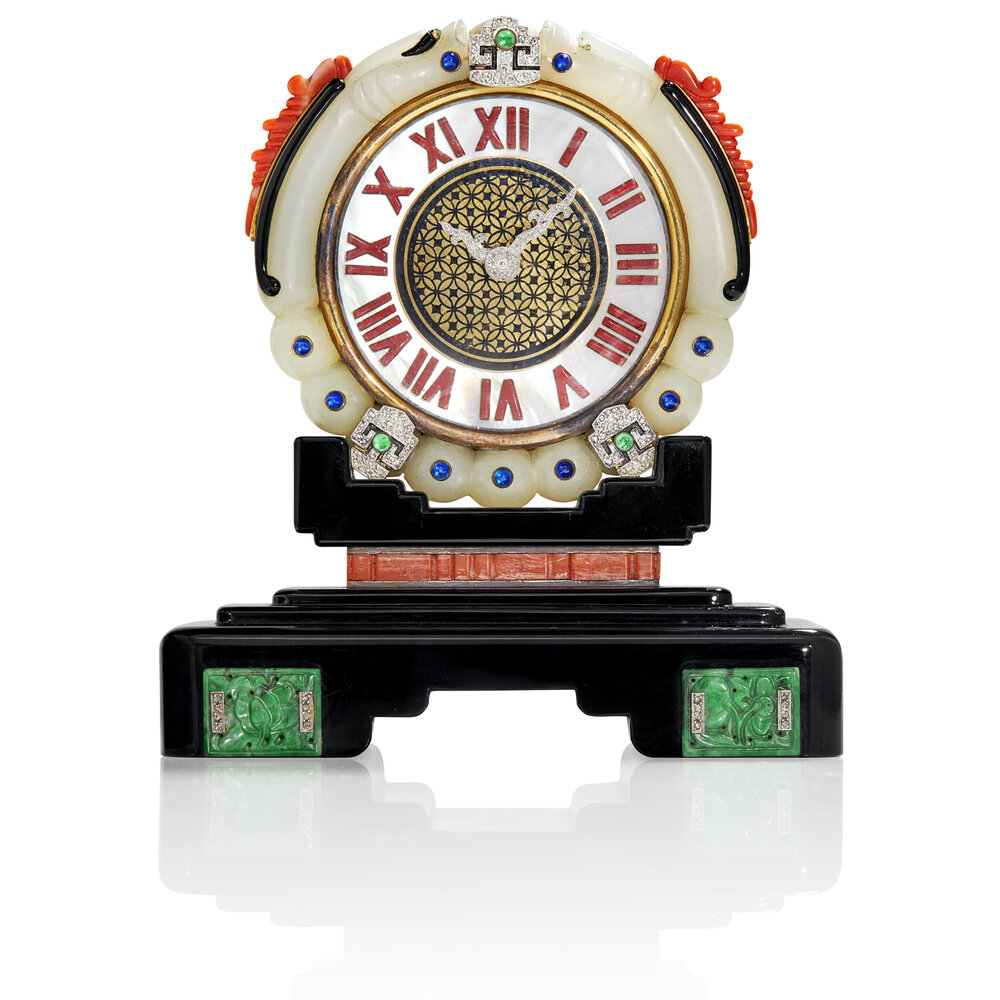 Crystal Dome Button Steampunk Clock & Gentleman SP 31 