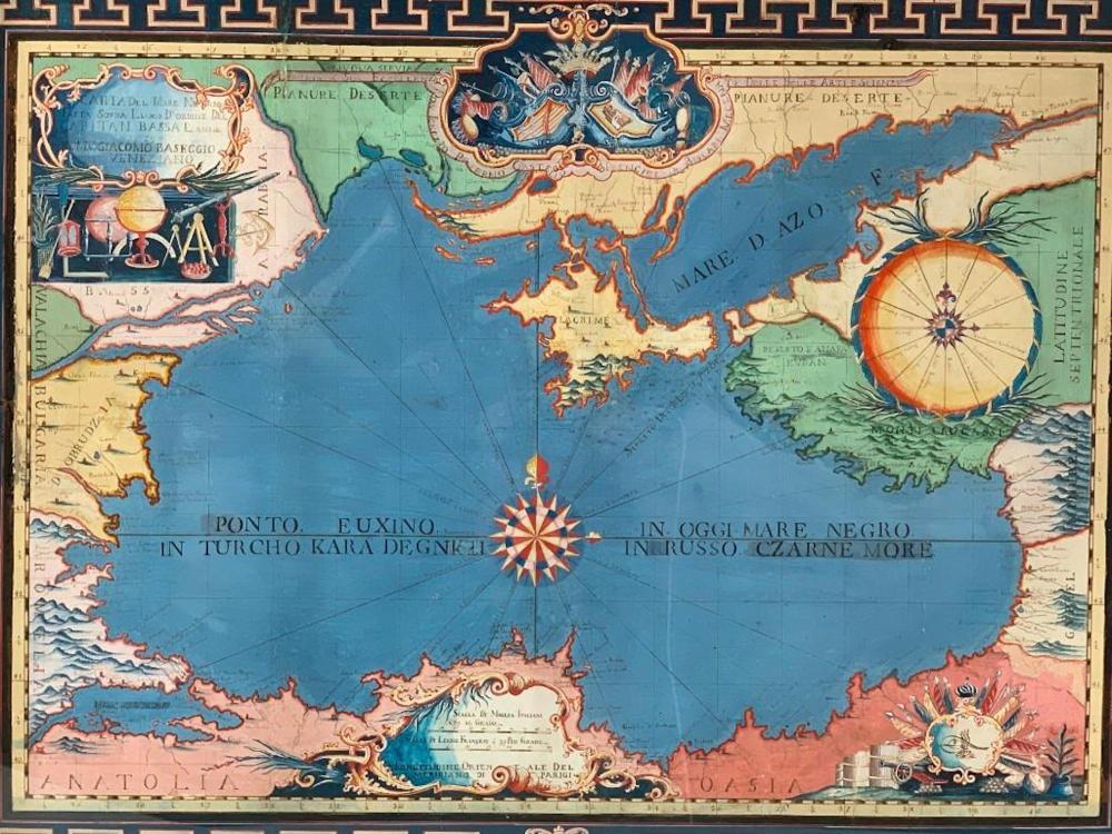 1779 Map of the Black Sea by the Italian cartographer Giacomo Baseggio, $5,228