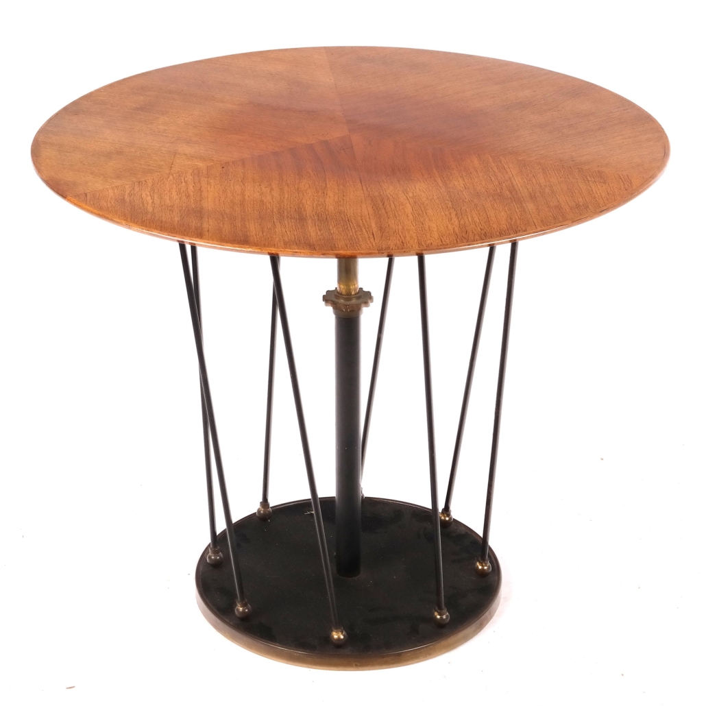  French Art Deco-style mahogany-top table, $11,875