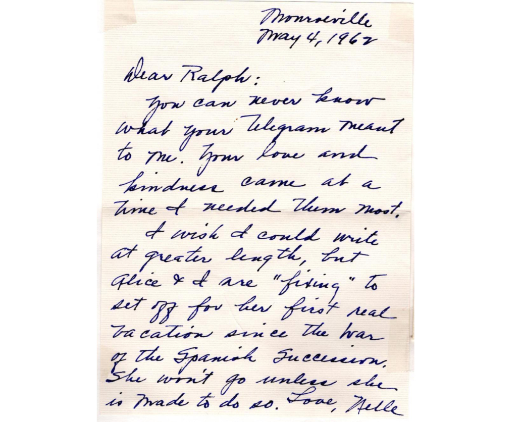 Archive of correspondence between author Harper Lee and her longtime friend, the Poet Laureate Ralph Hammond, est. $7,000-$8,000