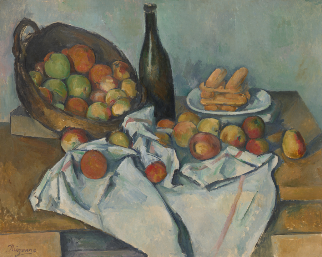 Paul Cezanne, ‘The Basket of Apples,’ about 1893. The Art Institute of Chicago, Helen Birch Bartlett Memorial Collection.