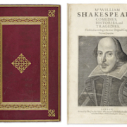 William Shakespeare, ‘Comedies, Histories, and Tragedies,’ the Second Folio, London, 1632, from the collection of Ken Rapoport, est. $100,000-$150,000.