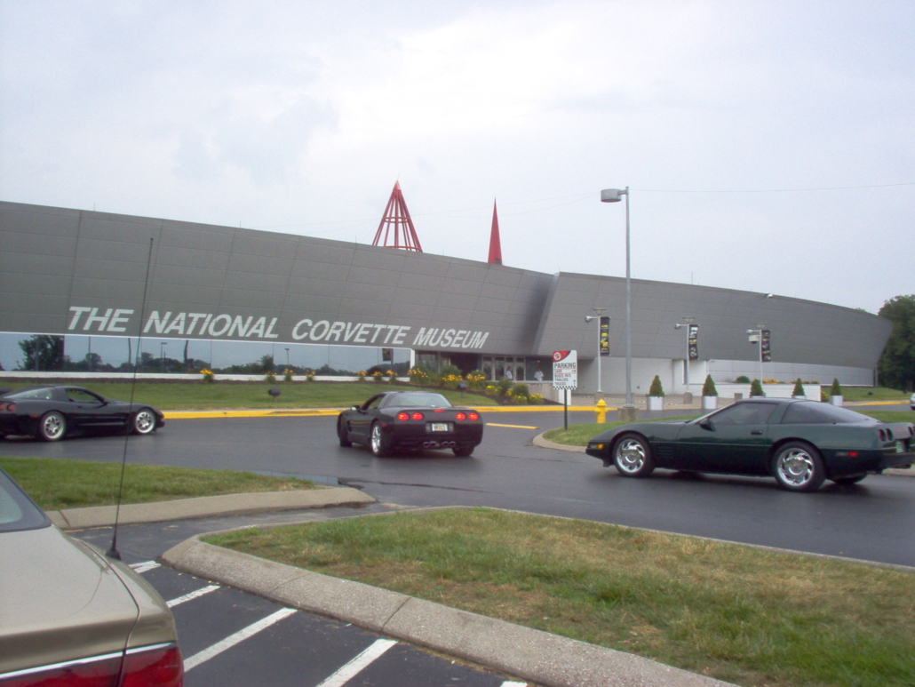 Exterior of the National Corvette Museum in Kentucky, which announced plans to add an education gallery to teach visitors about the beloved automotive brand. Image courtesy of Wikimedia Commons, photo credit Jonrev at English Wikipedia, who released it into the public domain.