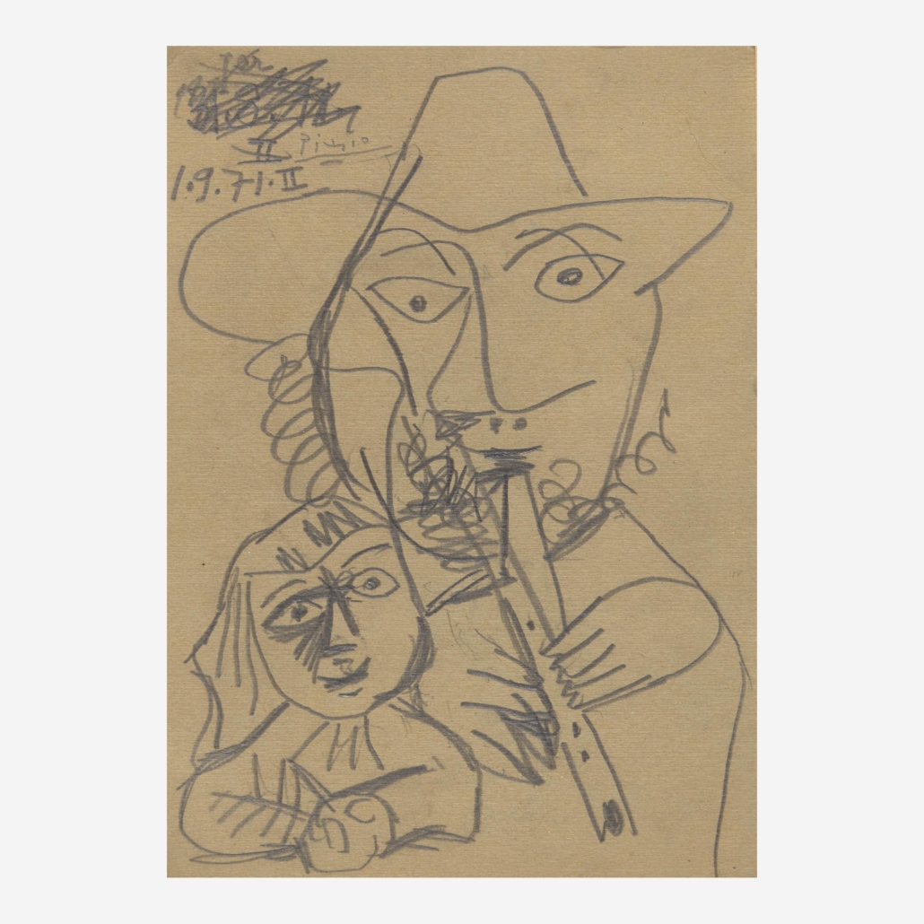 Pablo Picasso, ‘Homme a la Flute et Enfant,’ est. $50,000-$80,000