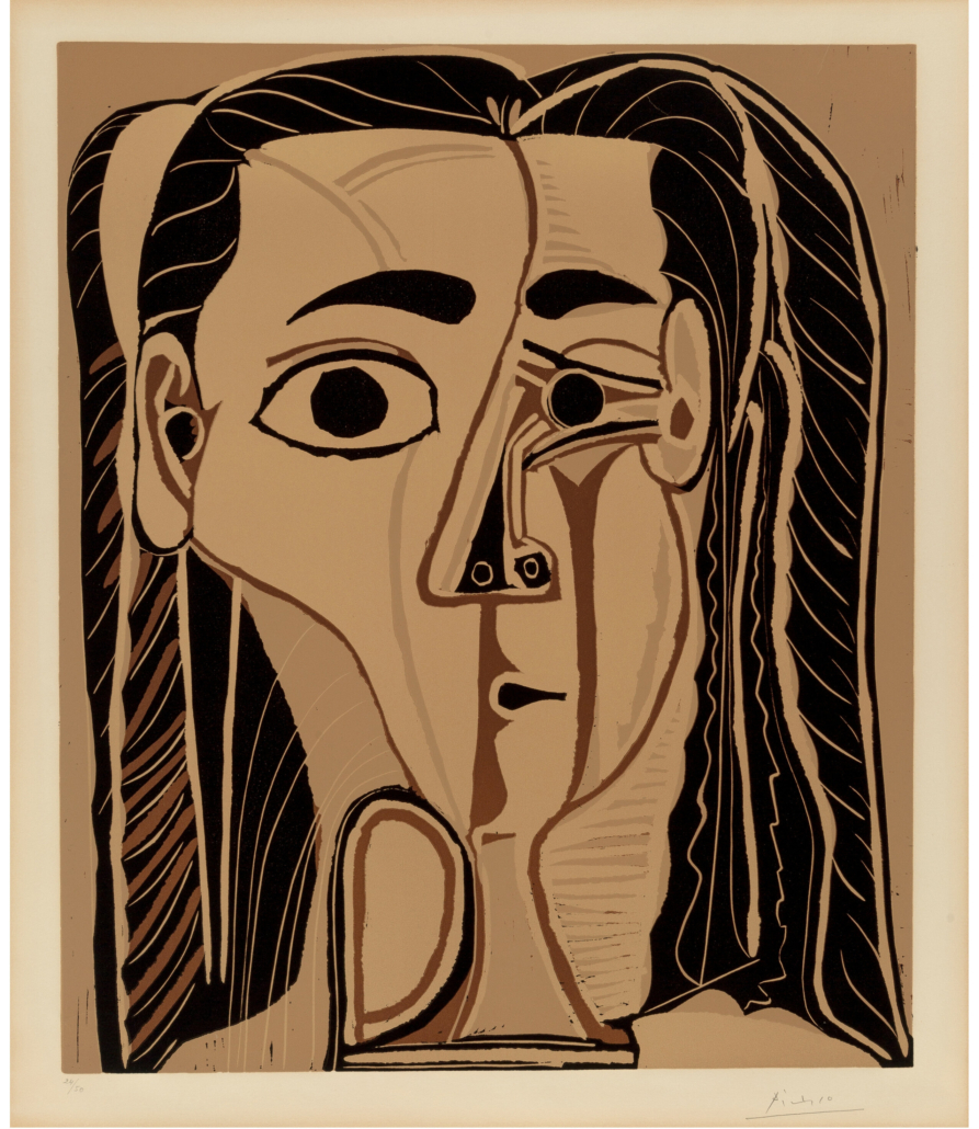 Pablo Picasso, ‘Grande Tete de Femme,’ est. $60,000-$80,000. Image courtesy of Heritage Auctions