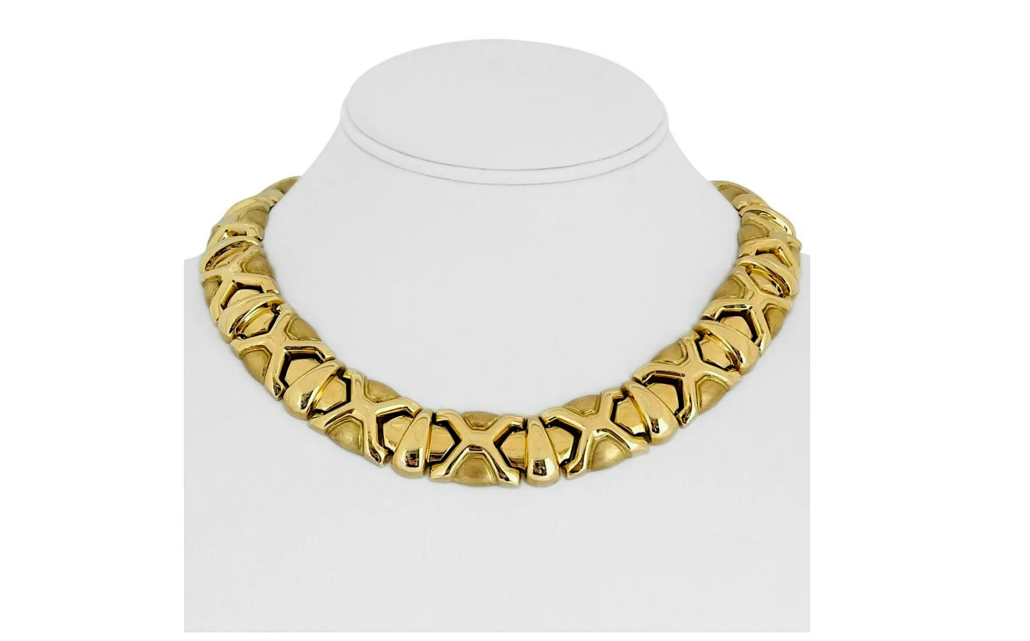 14K gold fancy link collar necklace, est. $7,000-$8,000