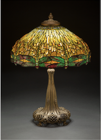 Tiffany Drophead Dragonfly lamp the center of attraction at Heritage, April 28
