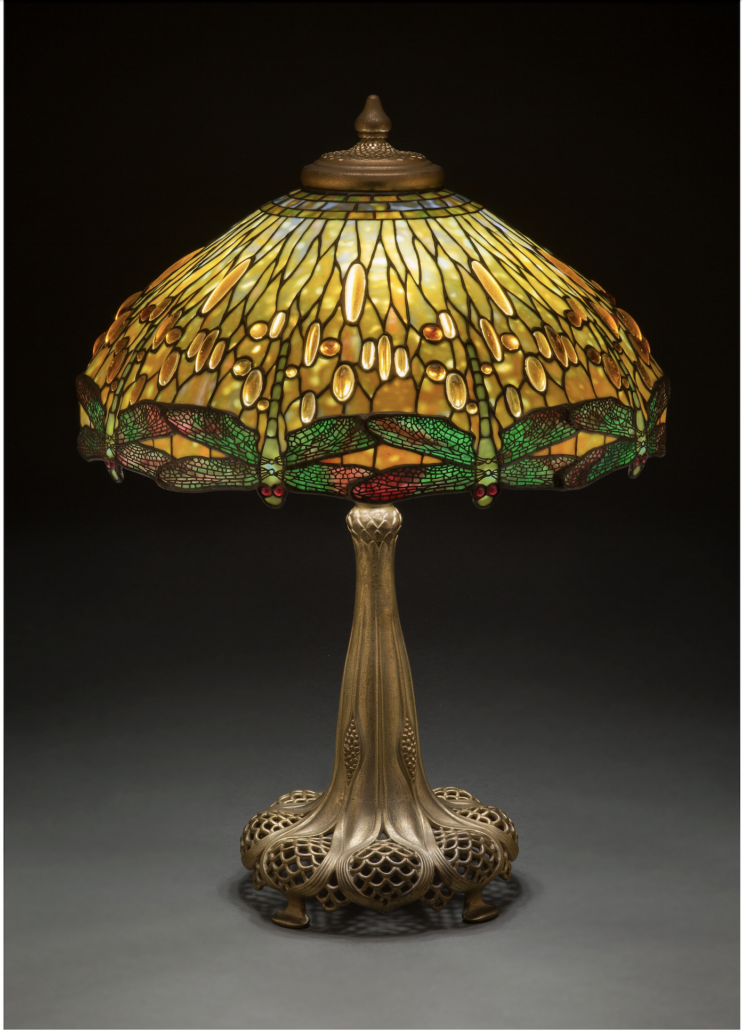 Tiffany Studios Drophead Dragonfly table lamp, est. $100,000-$150,000. Image courtesy of Heritage Auctions