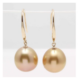 14K gold South Sea pearl drop earrings, est. $1,000-$1,100