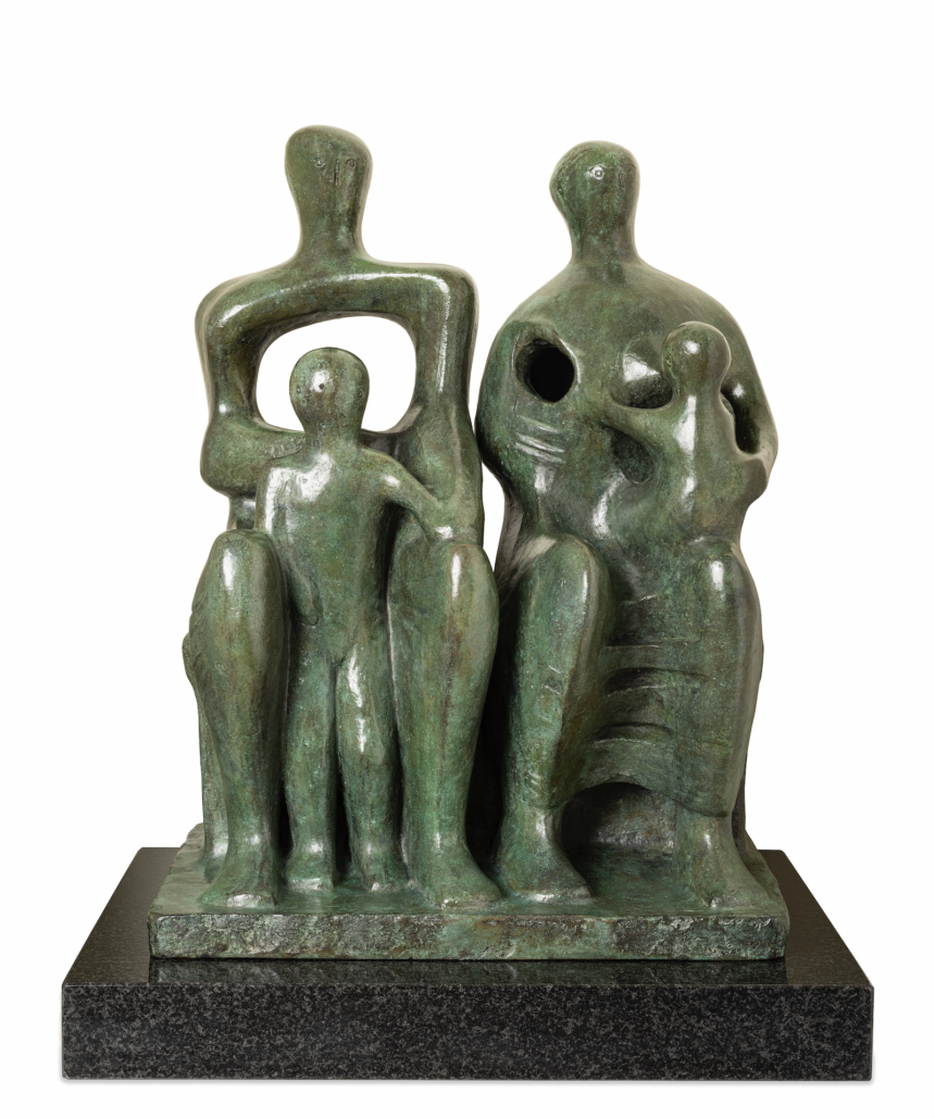 Henry Moore, ‘Family Group,’ 1946. Image courtesy of the Bruce Museum